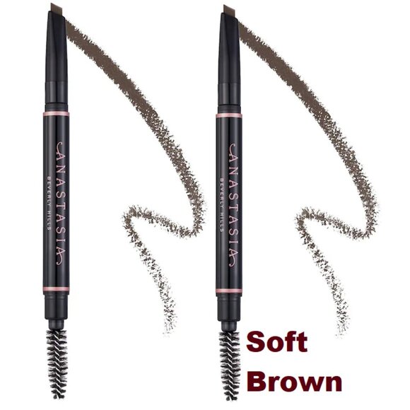 41% SALE 💛2 Anastasia SOFT BROWN Brow Definer Triangular Brow Pencils ✨BNIBs - Picture 1 of 15